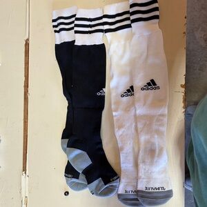 adidas Black & White Athletic Crew Socks – 2 Pairs